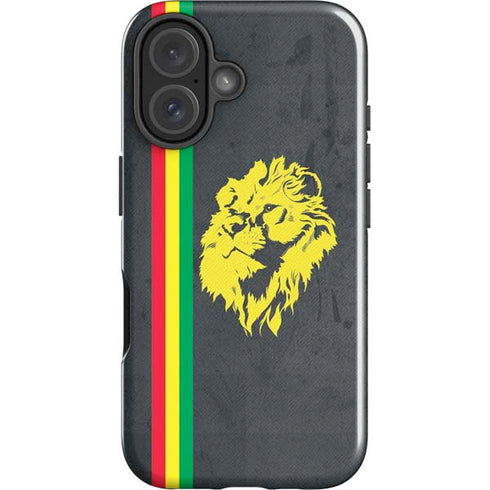 Vertical Banner - Lion of Judah iPhone 16 Plus Impact Case